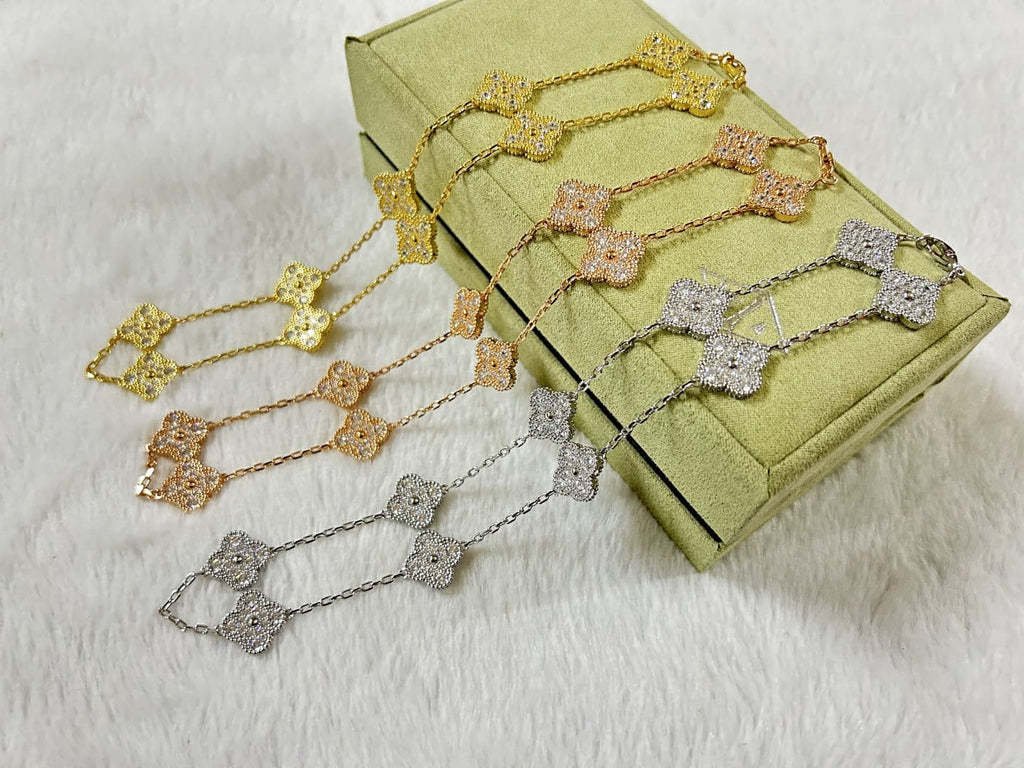 Van Cleef & Arpels Vintage Alhambra 10 Motifs Necklace Design