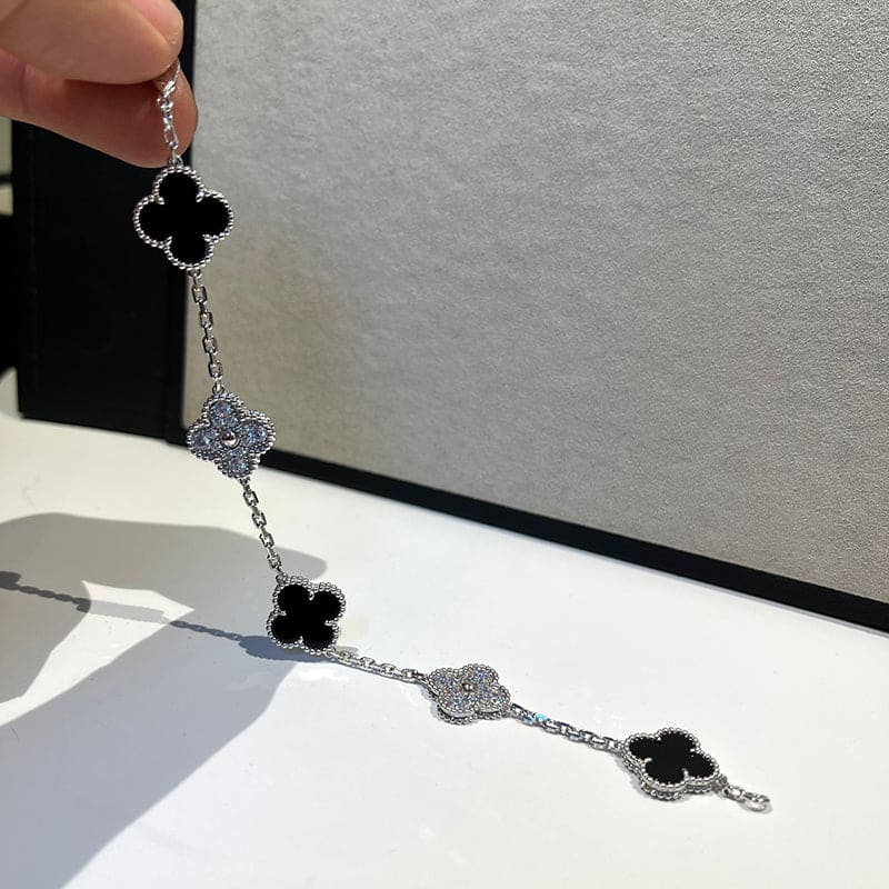 Van Cleef & Arpels Vintage Alhambra Five Motifs Clover Elegance Bracelet