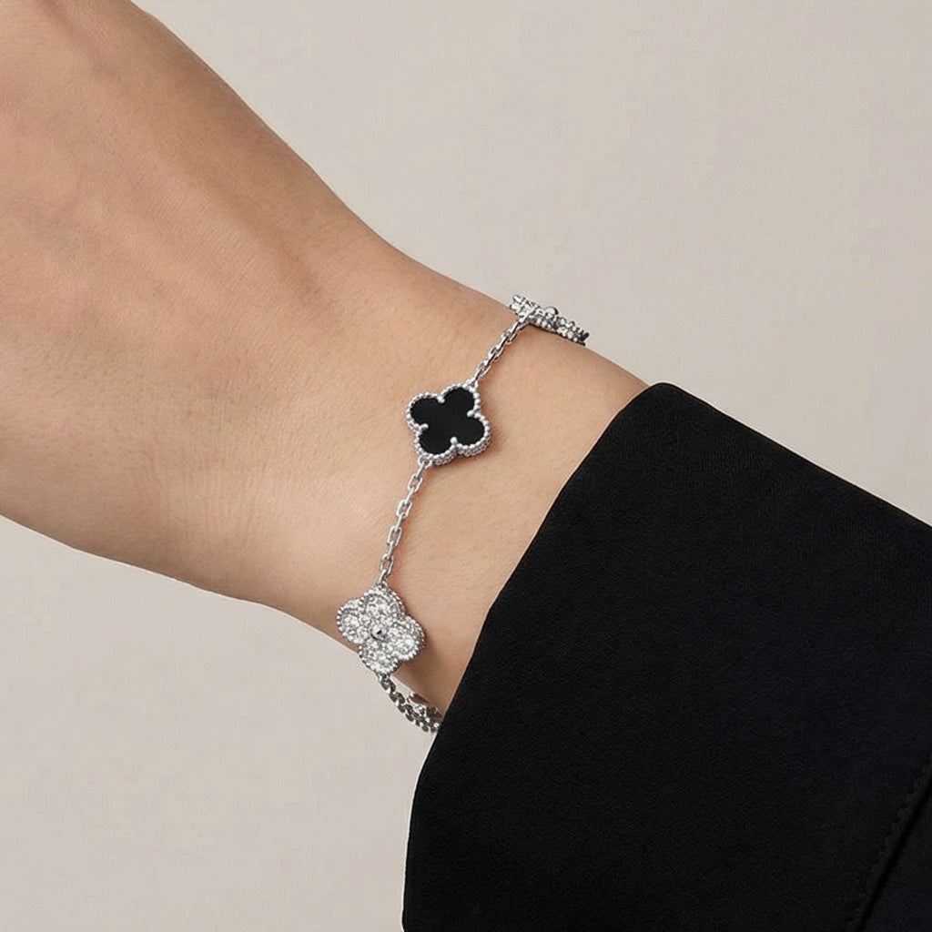 Van Cleef & Arpels Vintage Alhambra Five Motifs Clover Elegance Bracelet