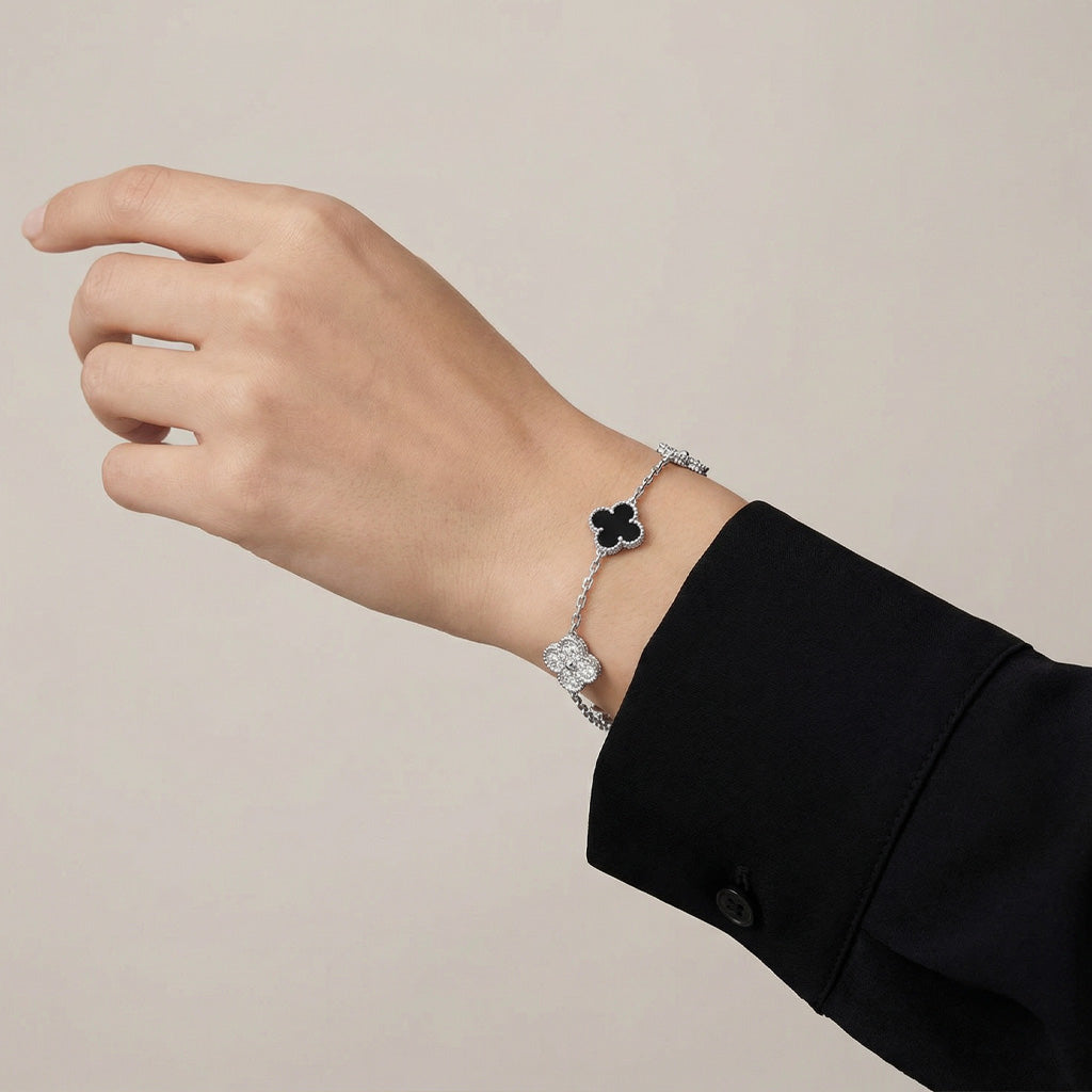 Van Cleef & Arpels Vintage Alhambra Five Motifs Clover Elegance Bracelet