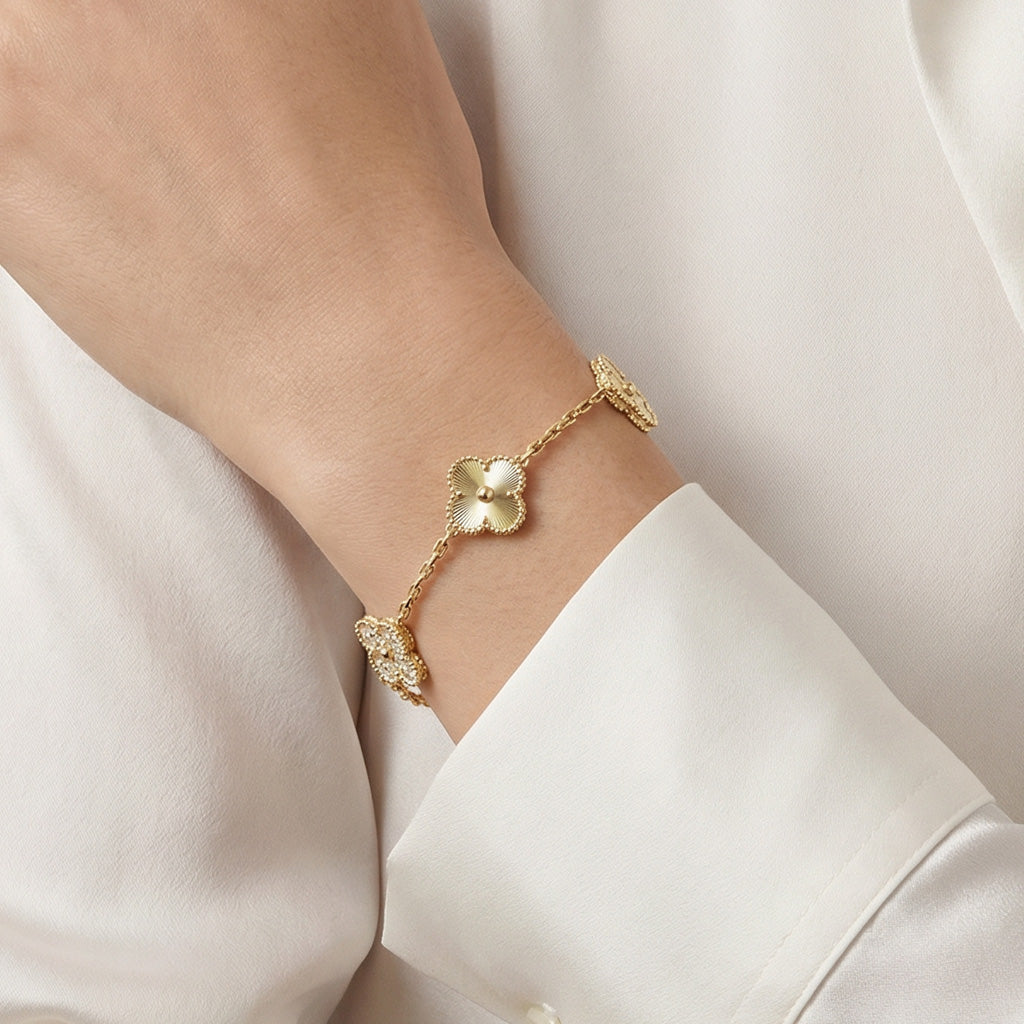 Van Cleef & Arpels Vintage Alhambra Five Motifs Bracelet