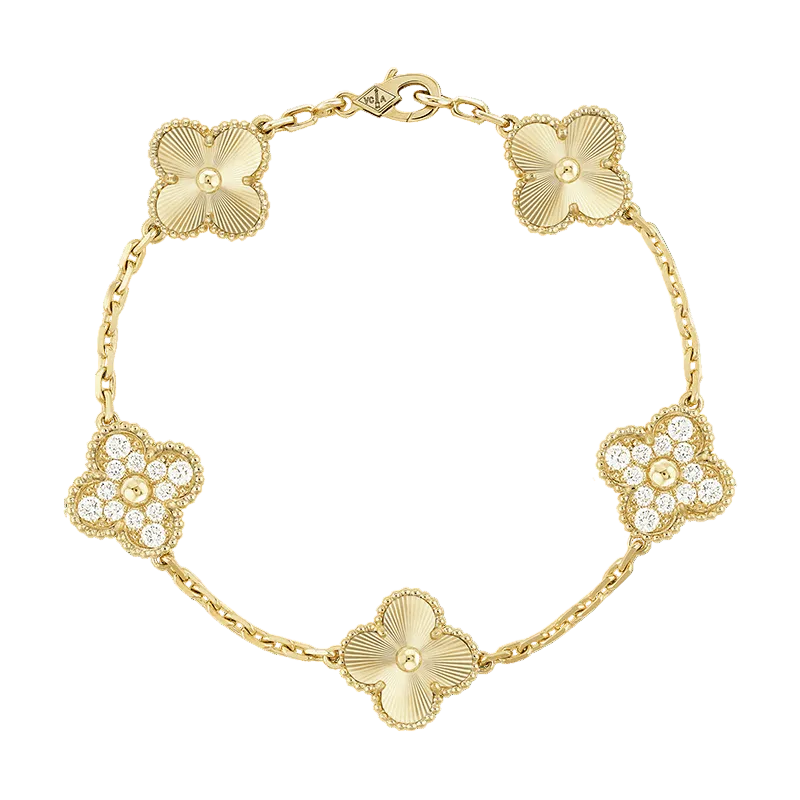 Van Cleef & Arpels Vintage Alhambra Five Motifs Bracelet