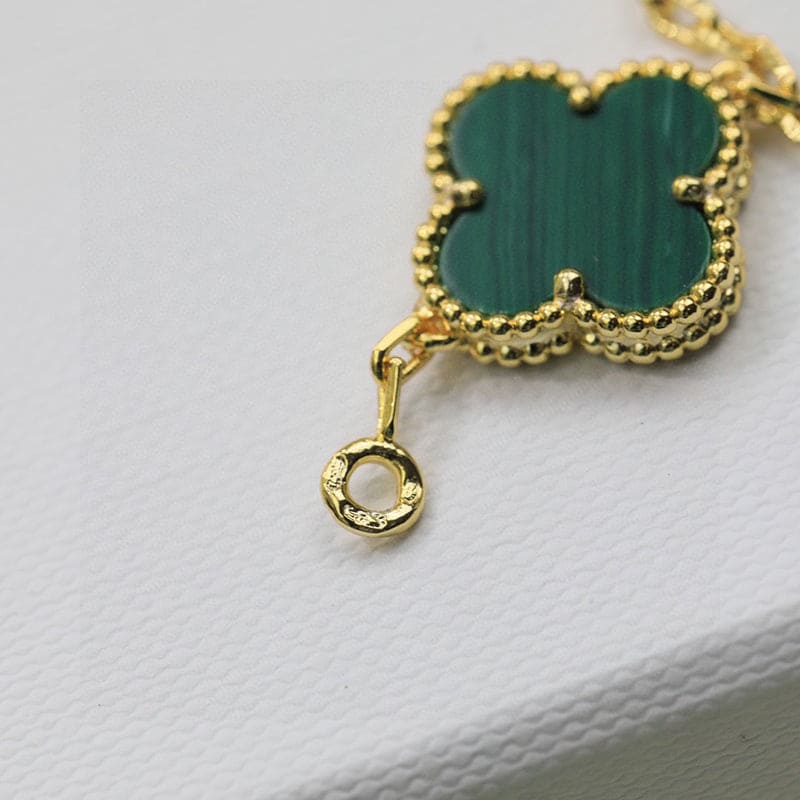 Van Cleef & Arpels Vintage Alhambra Five Motifs Malachite Bracelet