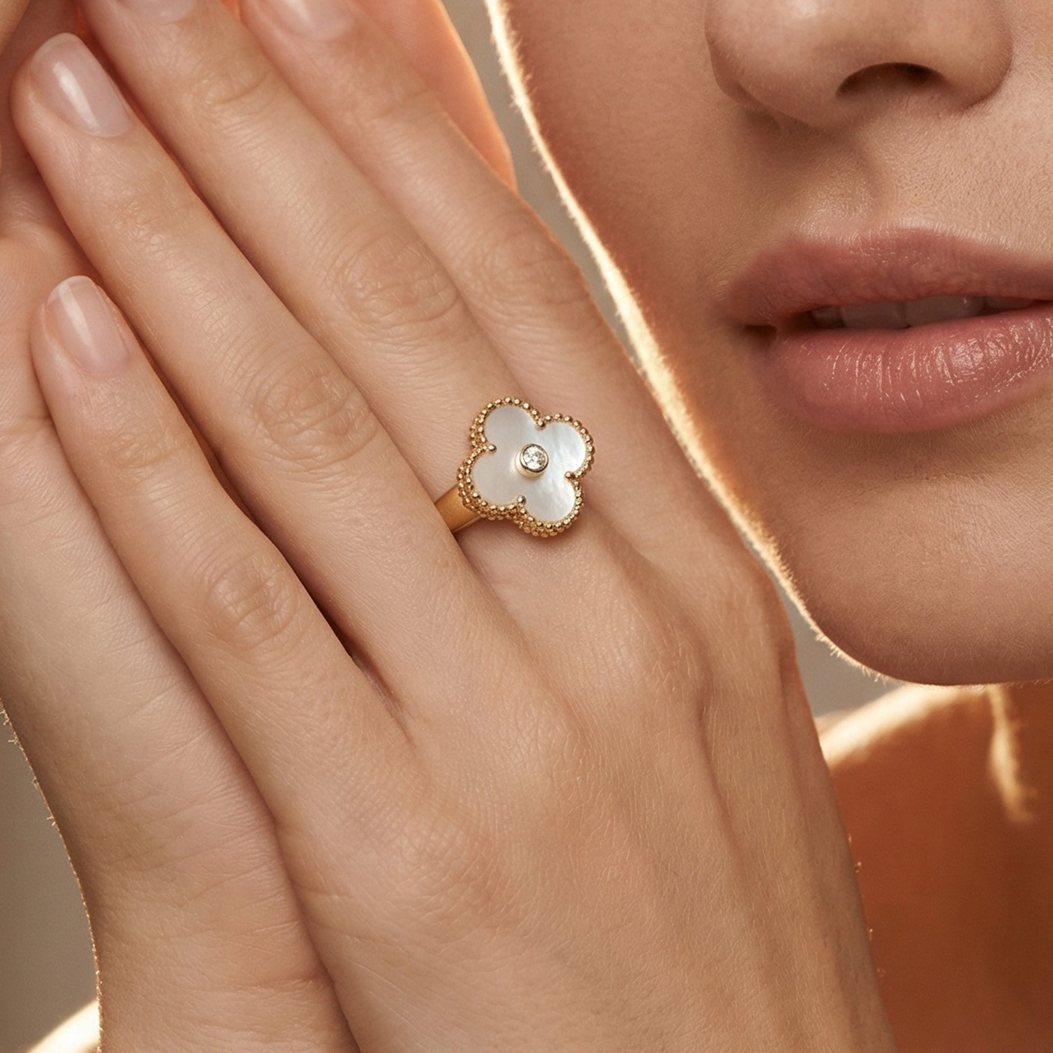 Van Cleef & Arpels Vintage Alhambra Pearl Ring