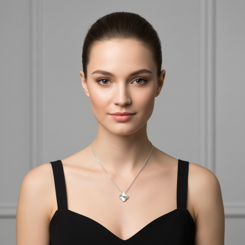 Van Cleef & Arpels Vintage Alhambra Pendant Clover Necklace