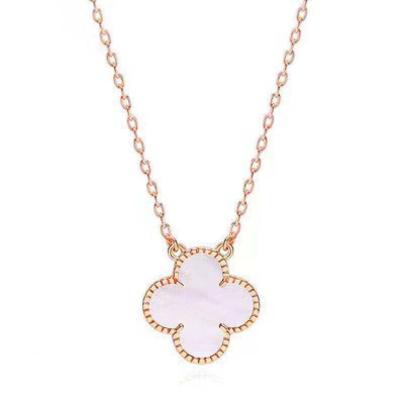 Van Cleef & Arpels Vintage Alhambra Pink Mother Of Pearl Necklace