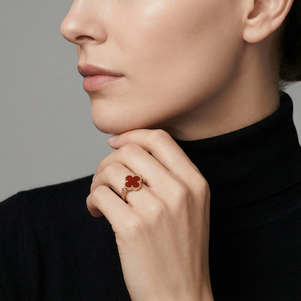 Van Cleef & Arpels Vintage Alhambra Reversible Ring