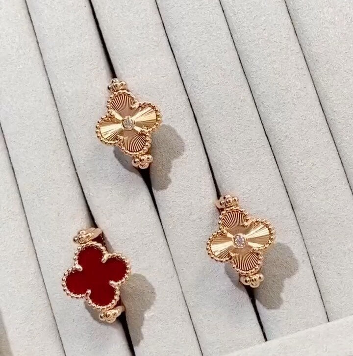 Van Cleef & Arpels Vintage Alhambra Reversible Ring