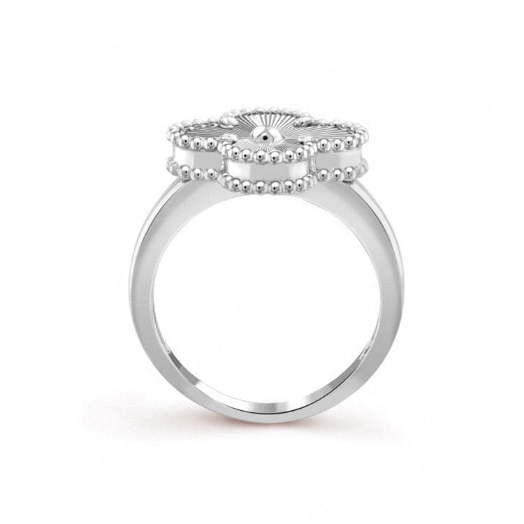 Van Cleef & Arpels Vintage White Alhambra Ring